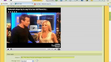 Tutorial on how to insert flash video(youtube) into forums