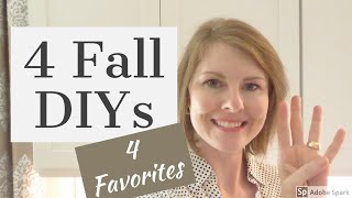 Home DIYs for Fall!  | 4 Favorites