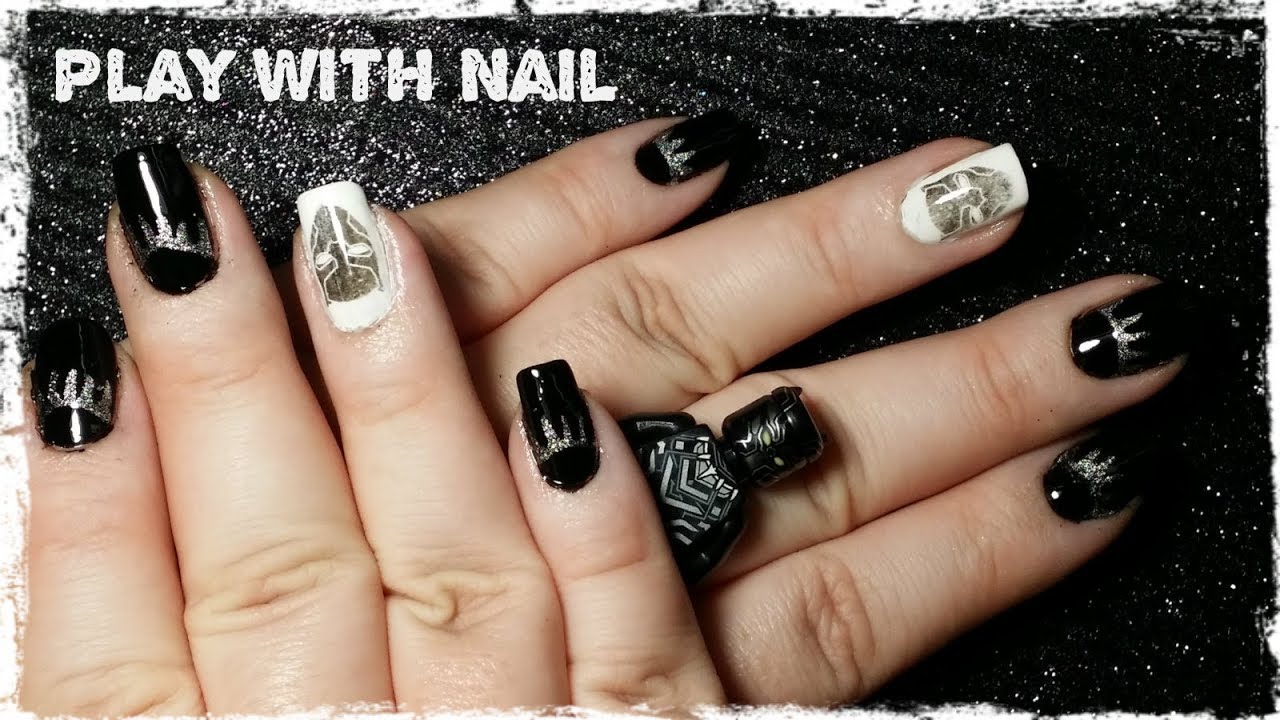 Black Panther Nails - YouTube Black Panther nails - Black Panther Nails - YouTube