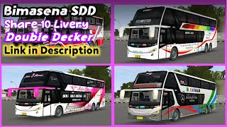 Share 10 Livery Bimasena SDD Bussid - Double Decker Bus - #doubledecker - #bus - #bussid screenshot 2