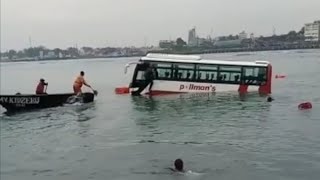 POLLMANS BUS PLUNGED IN TO THE INDIAN OCEAN