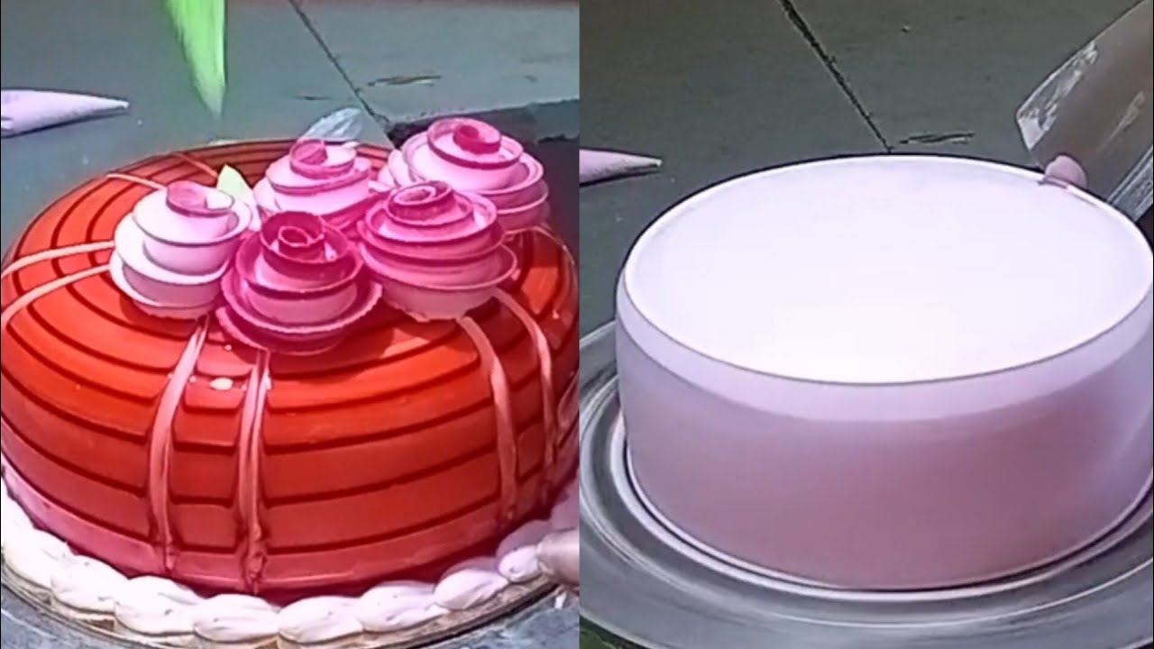 how-to-make-1-kg-strawberry-cake-new-design-viral-trending