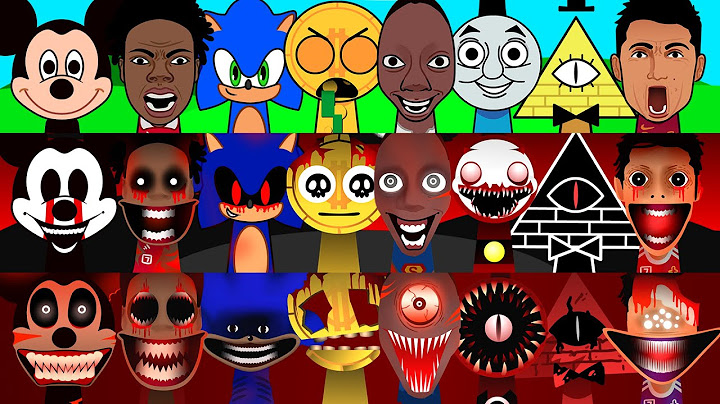 Incredibox Sprunki OC Phase 1 to Phase 3 Tenge Tenge, Sonic, Ronaldo, IShowSpeed, Bill