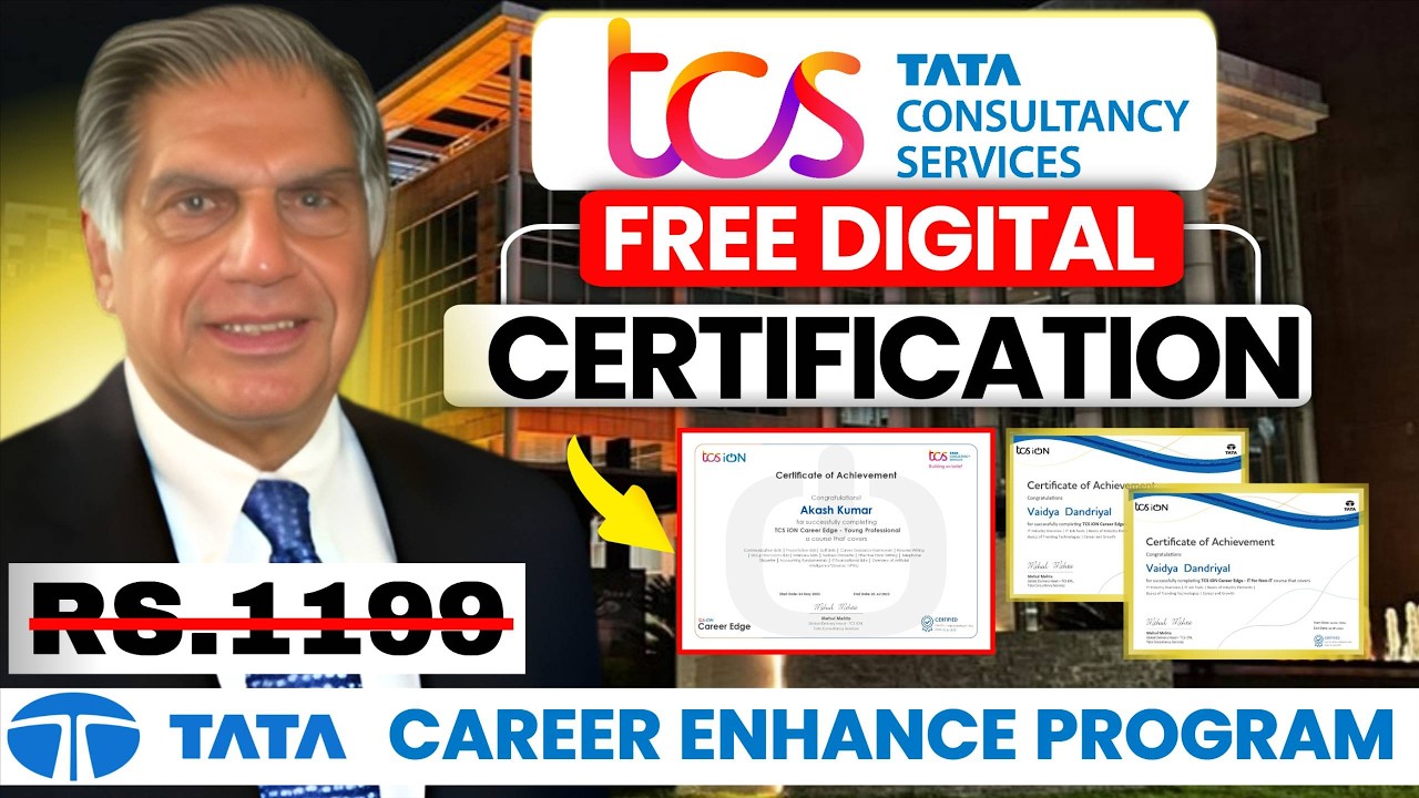 TATA Career Enhancement Program | 9-Weeks Free Course 2026 🔥 Tata 9 ...