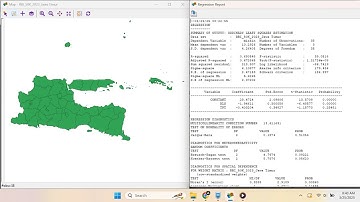 Belajar Data Spasial:  Tutorial Membuat Model Regresi Spasial dengan Geoda