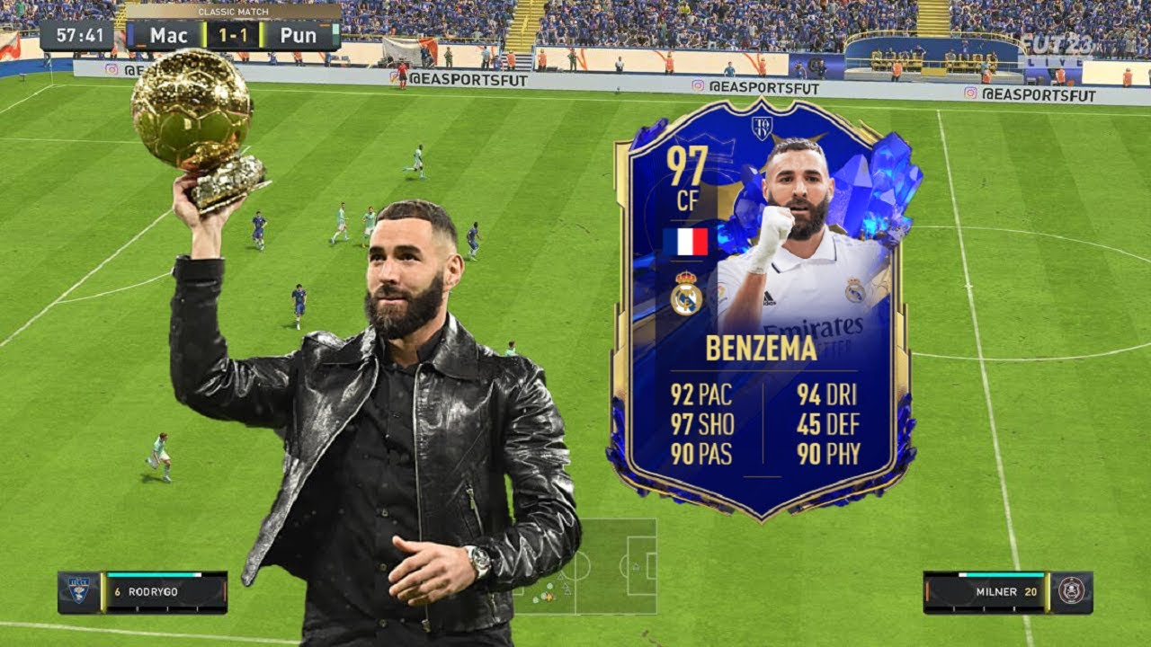 FIFA 23: 97 TOTY KARIM BENZEMA REVIEW - HE DOESN'T MISS - FIFA 23 ULTIMATE TEAM