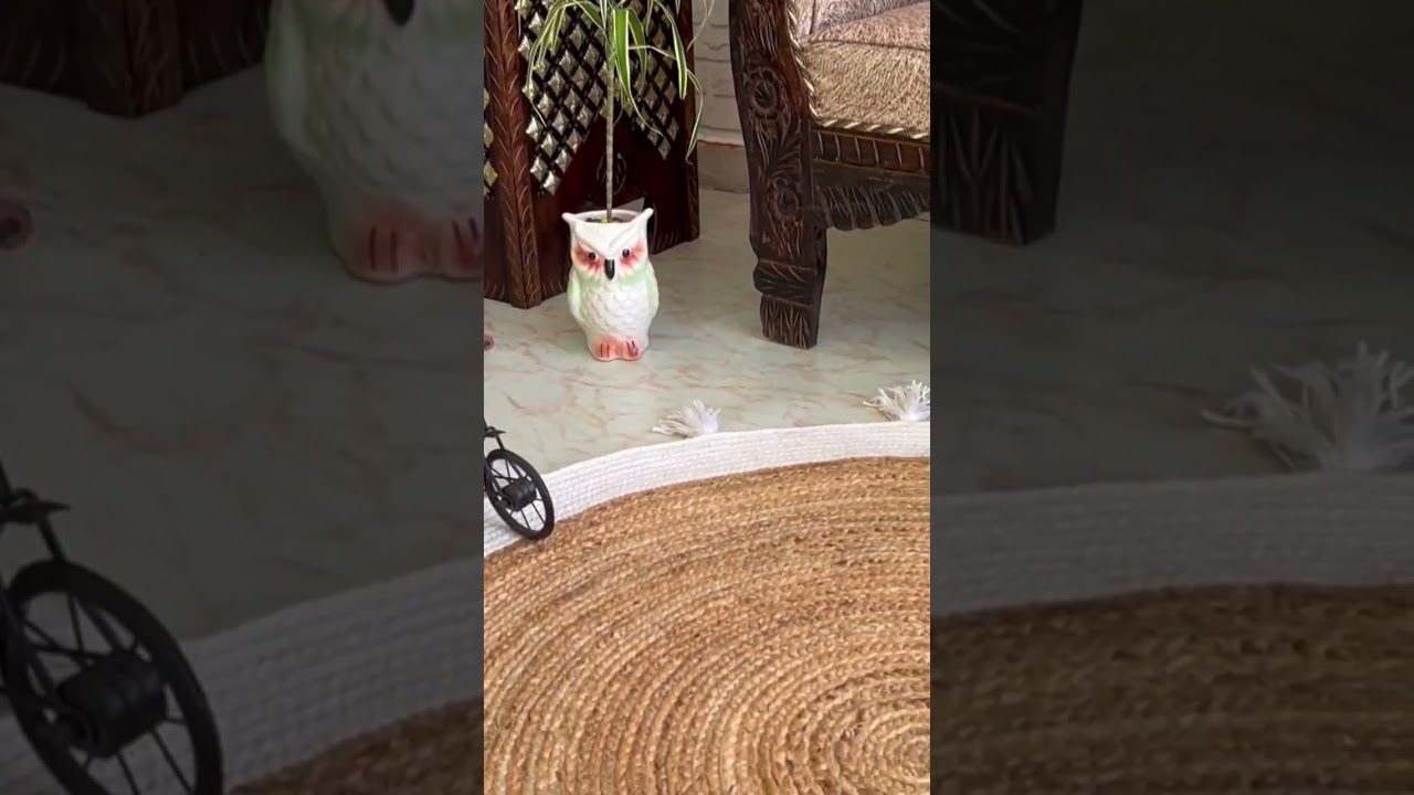 Cozy Boho Vibes | Custom Round Jute Rug with White Tassels