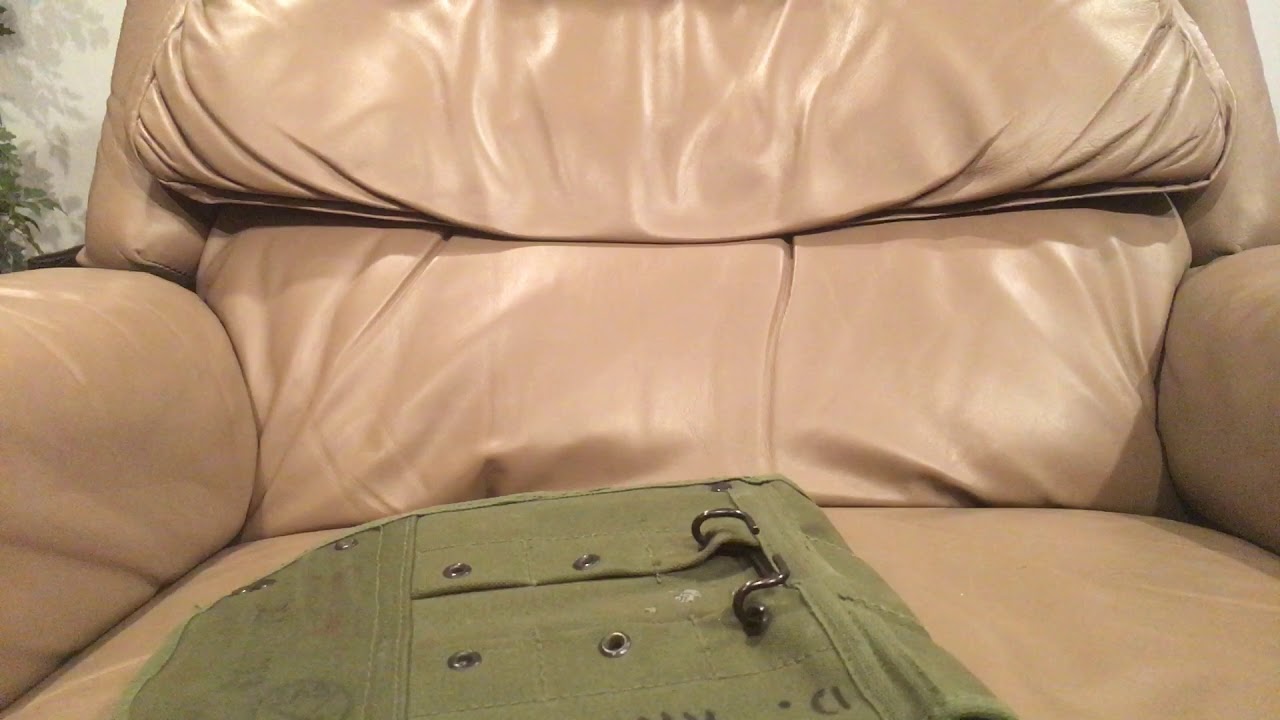 Canadian pattern 51 entrenching tool cover - YouTube