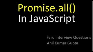 Promise.all() in JavaScript with example in Hindi