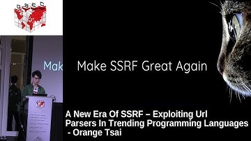 #HITBGSEC 2017 SG Conf D1 - A New Era Of SSRF - Exploiting Url Parsers - Orange Tsai