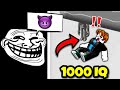 Roblox 1000 iq moments troll face meme