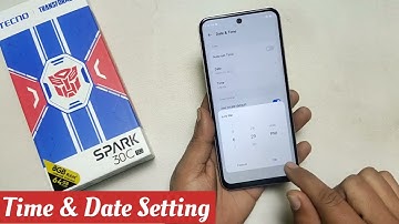 Tecno spark 30c Date And Time Settings || How To Change Time & Date On  Tecno spark 30c 5g