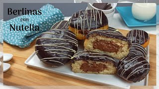BERLINAS RELLENAS con NUTELLA | DONAS RELLENAS con CHOCOLATE | Chocolate Cream Filled Donut