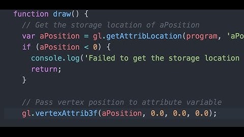 WebGL introduction to attributes - ProgrammingTIL WebGL Tutorial Video Screencast 0014