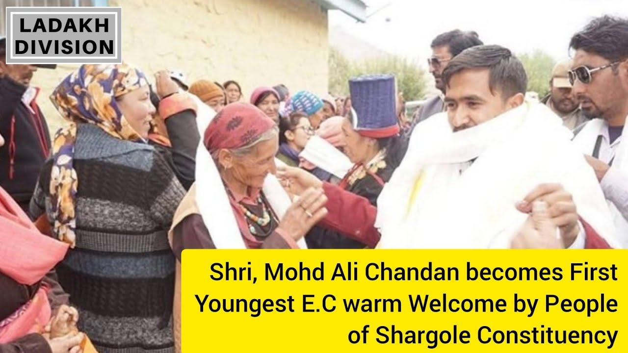 SHRI,MOHD ALI CHANDAN BECOMES FIRST YOUNGEST EC WARM WELCOME BY PEOPLE OF SHARGOLE CONSTITUENCY.