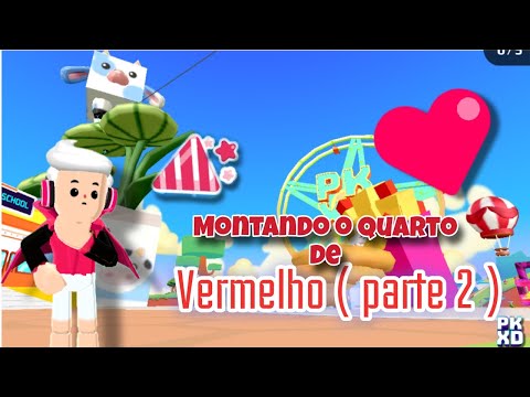 🔥 MONTANDO o QUARTO VERMELHO mais ESTILOSO do PK XD! ❤️🛏️ ( PARTE 2 #2 ) #pkxd #pkxduniverse