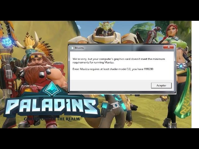 shader model 3.0 is required shader model 3.0 is required