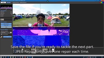 Corrupt JPEG: Patching JPEG bitstream using JPEG-Repair