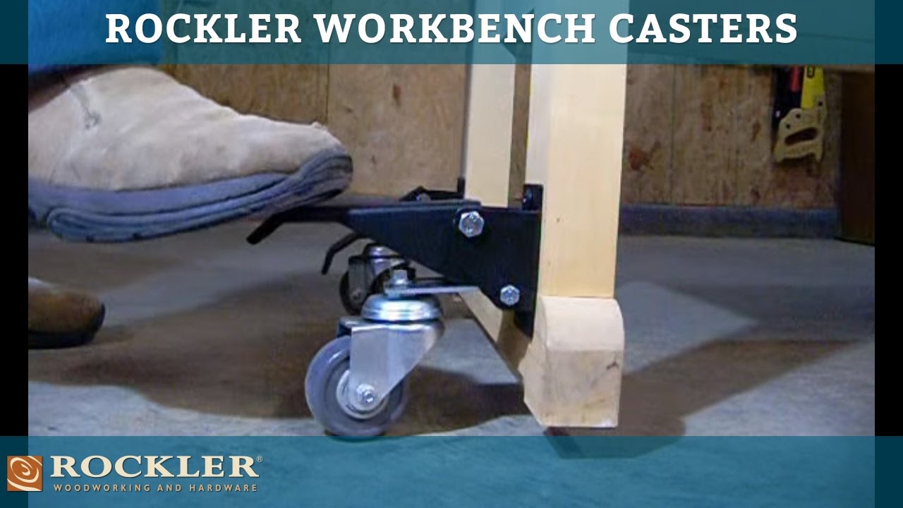 Rockler Workbench Casters - YouTube