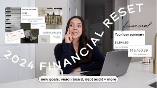 2024 FINANCIAL RESET | money goals, budget, books, & credit score chat