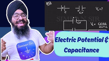 There are two identical capacitors, the first one is uncharged and filled with a dielectric of cons