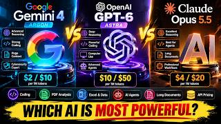 Gemini 4 Argon vs GPT-6 Astra vs Claude Opus 5.5 🔥 Which AI Model Is Most Powerful Price & Features