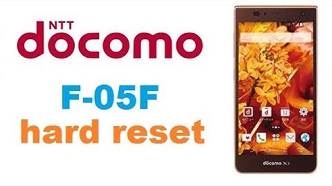 Docomo F_05F hard Reset HINDI URDU