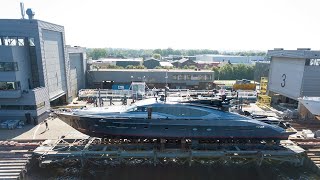 The 36.57m/ 11912 Bagheera at Balk Shipyard