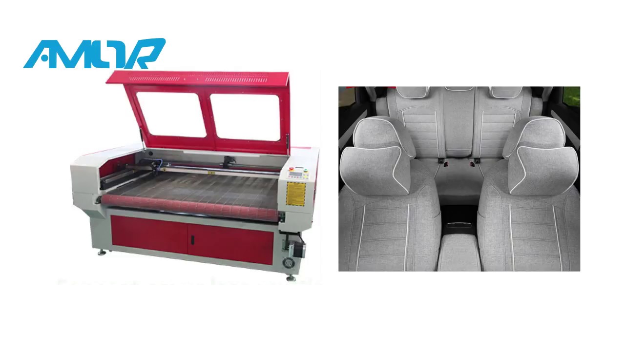 PU Car seat cover laser cutting machine, fabric laser cutters YouTube