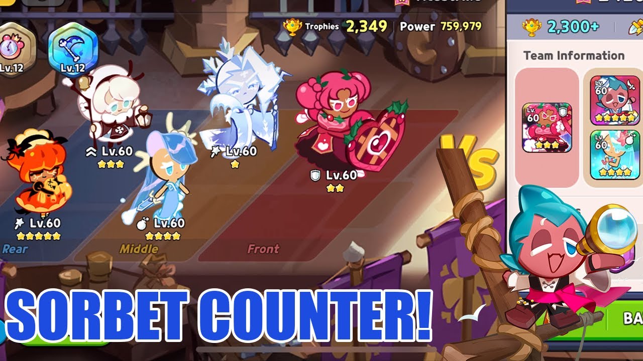 Easy Sorbet Counter Comp with Frost Queen Cookie Cookie Run Kingdom