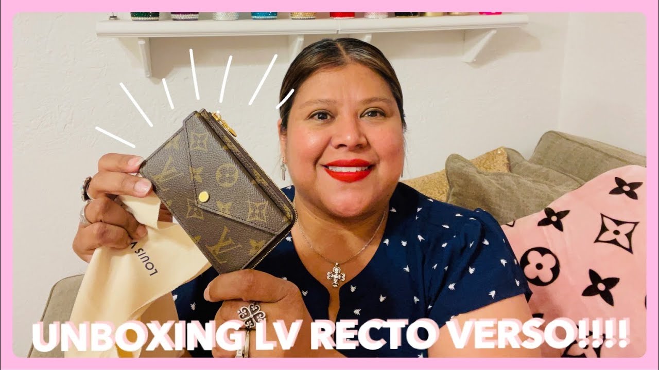 LOUIS VUITTON UNBOXING, RECTO VERSO CARD HOLDER