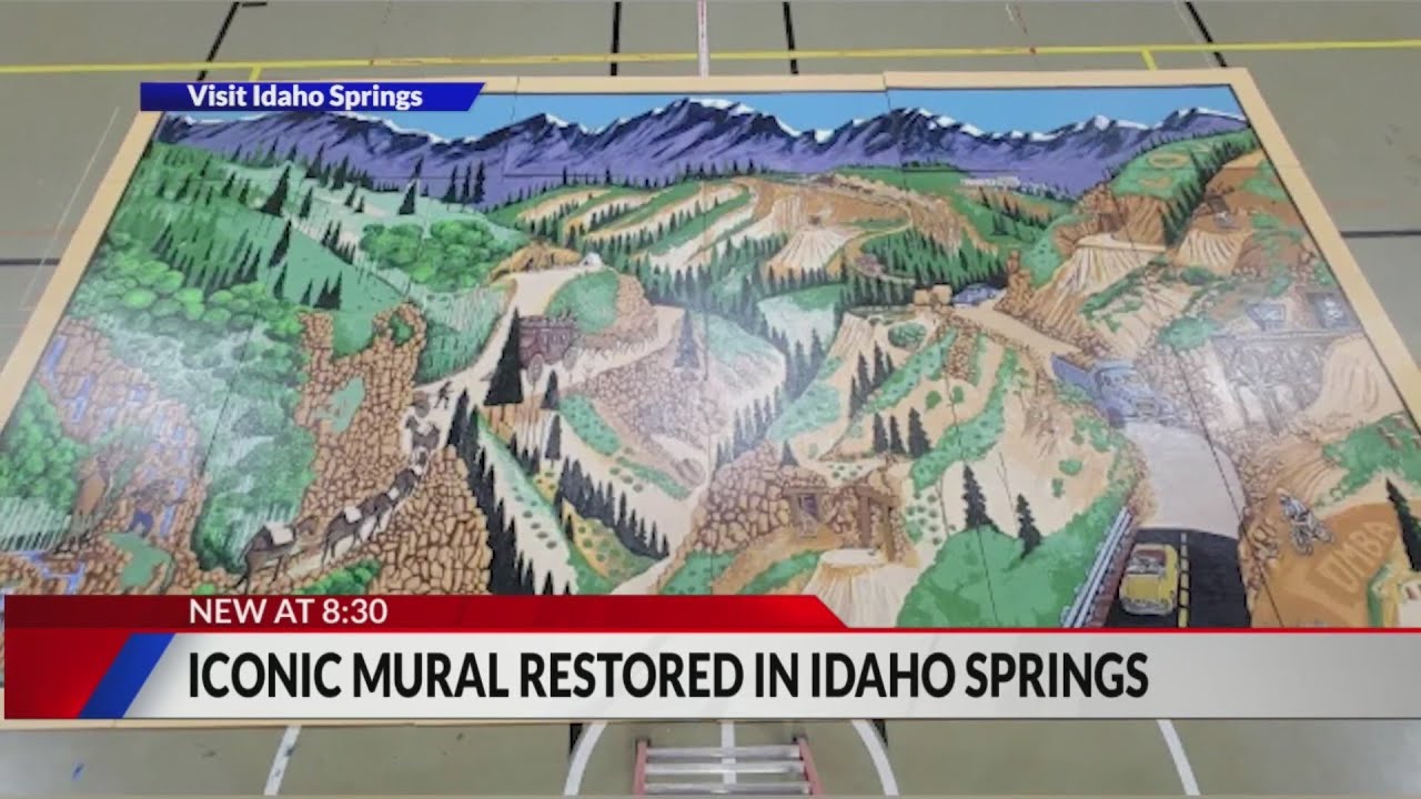 Photos: Decades-old, iconic mural restored in Idaho Springs