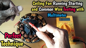 How to check ceiling fan winding with multimeter