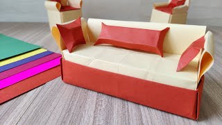 origami three seater sofa. Step by step tutorial to make an origami three seater sofa.