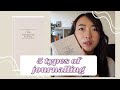 5 Types of Journalling that's Transformed my Life | Journalling for beginners | #journalling