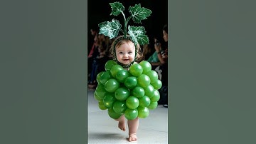 Fruit-Themed Fashion Show with Adorable Kids #KidsFashion #RunwayShow #AIArt #YouTubeShorts