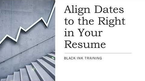 Right Align Dates on your Resume in Word for Mac and Windows