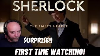 Sherlock S3E1 (The Empty Hearse) FIRST TIME REACTION - HE'S BACK!!