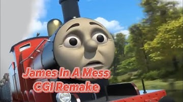 James In A Mess - James Crashes Into Tar Wagons (CGI Remake)