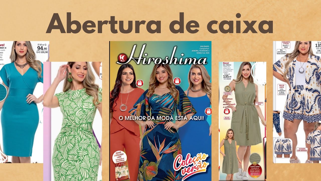 ABERTURA DE CAIXA CATÁLOGOS HIROSHIMA 2026