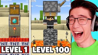 Testing Minecraft Pranks From Level 1 to Level 100