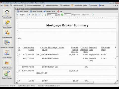 Property Management Software - Use Our Finance Manager to Manage Your Finance and Loans LPM 8.0