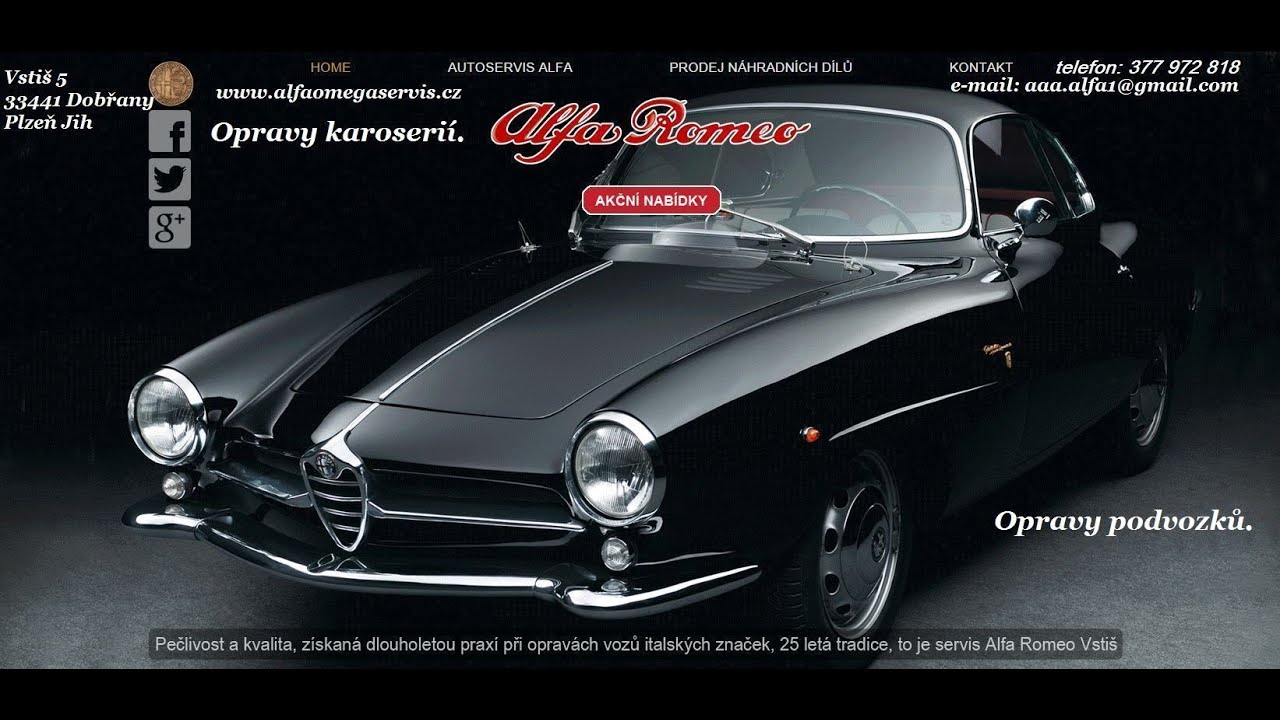 autoservis Fiat Alfa Romeo Lancia Plzeň YouTube