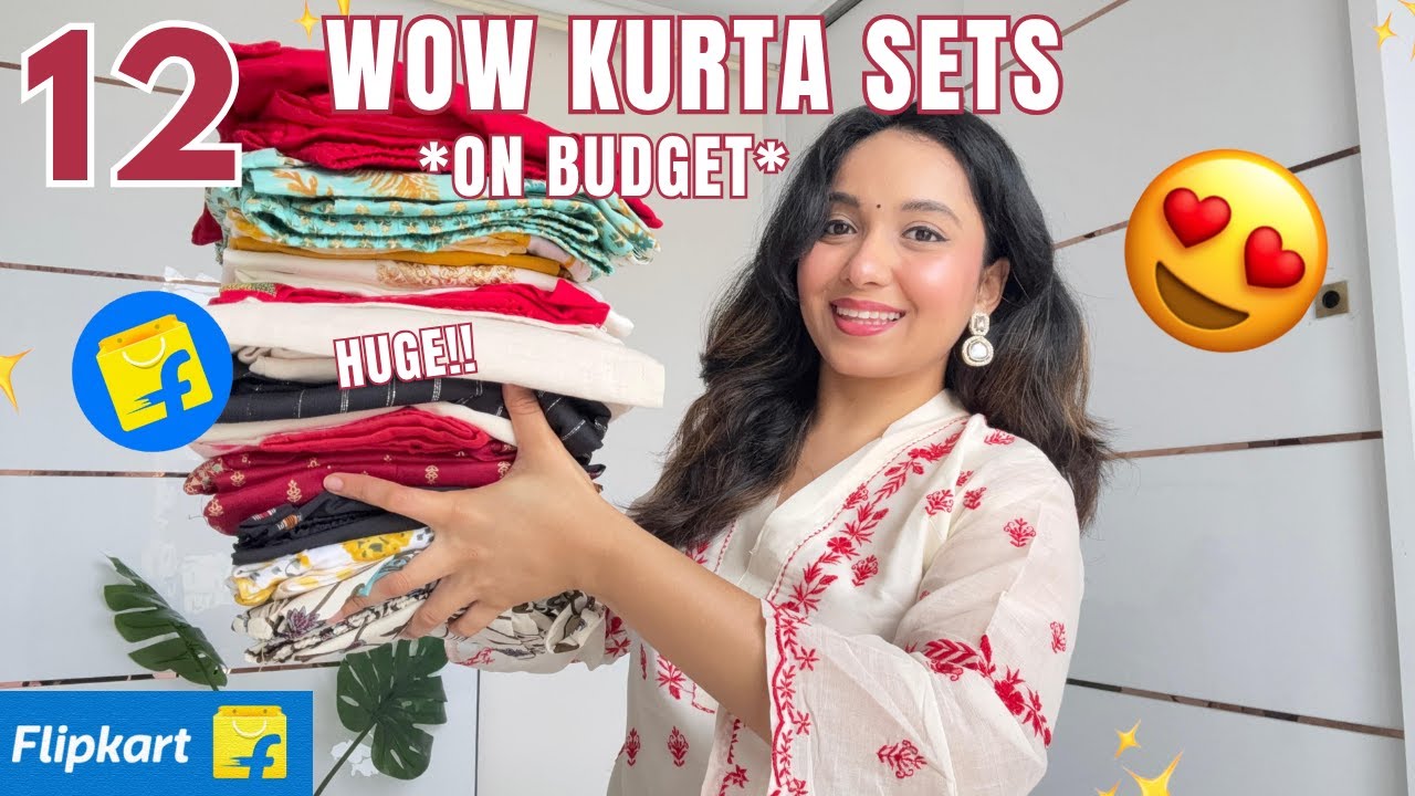 12 WOW Flipkart Kurta Set Try On haul 😍 | UPTO 75% OFF | ISHA VINOD JAIN