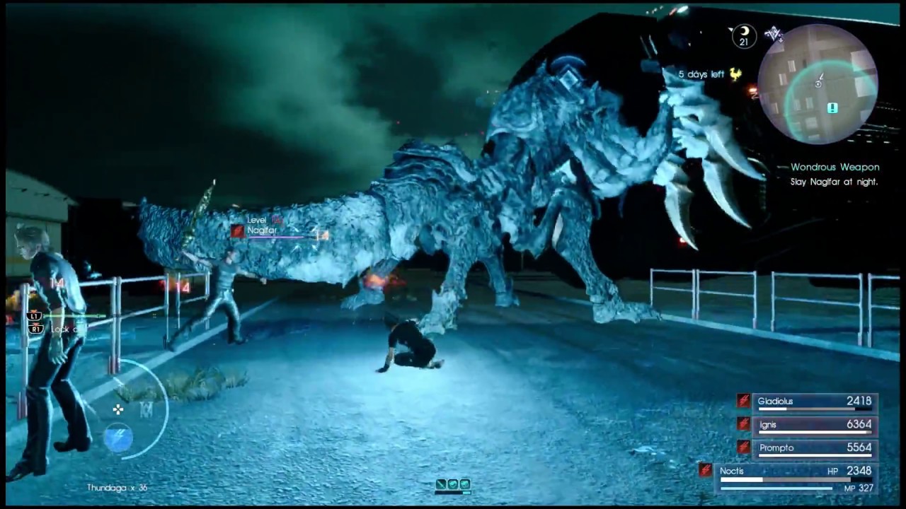 Final Fantasy XV How To Defeat Naglfar / Wondrous Weapon Quest / Randolph