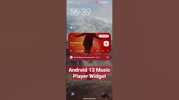 Music Player Widget on Android 13. Actually very useful! #android13 #teampixel