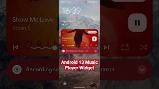 Music Player Widget on Android 13. Actually very useful! #android13 #teampixel screenshot 1