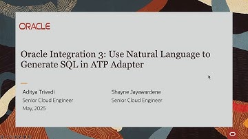 No-Code SQL: Use Natural Language in Oracle Integration 3 with ATP Adapter