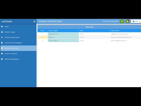 Sencha Ext JS - Dasar-Dasar Manipulasi data Grid (Table)