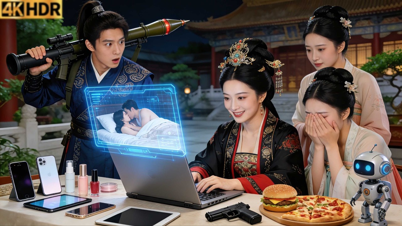 ساعي طلبات طعام فقير يكتسب قدرة التنقل عبر الزمن، ويستخدم مواد حديثة ليهزم الإمبراطورة الطاغية!